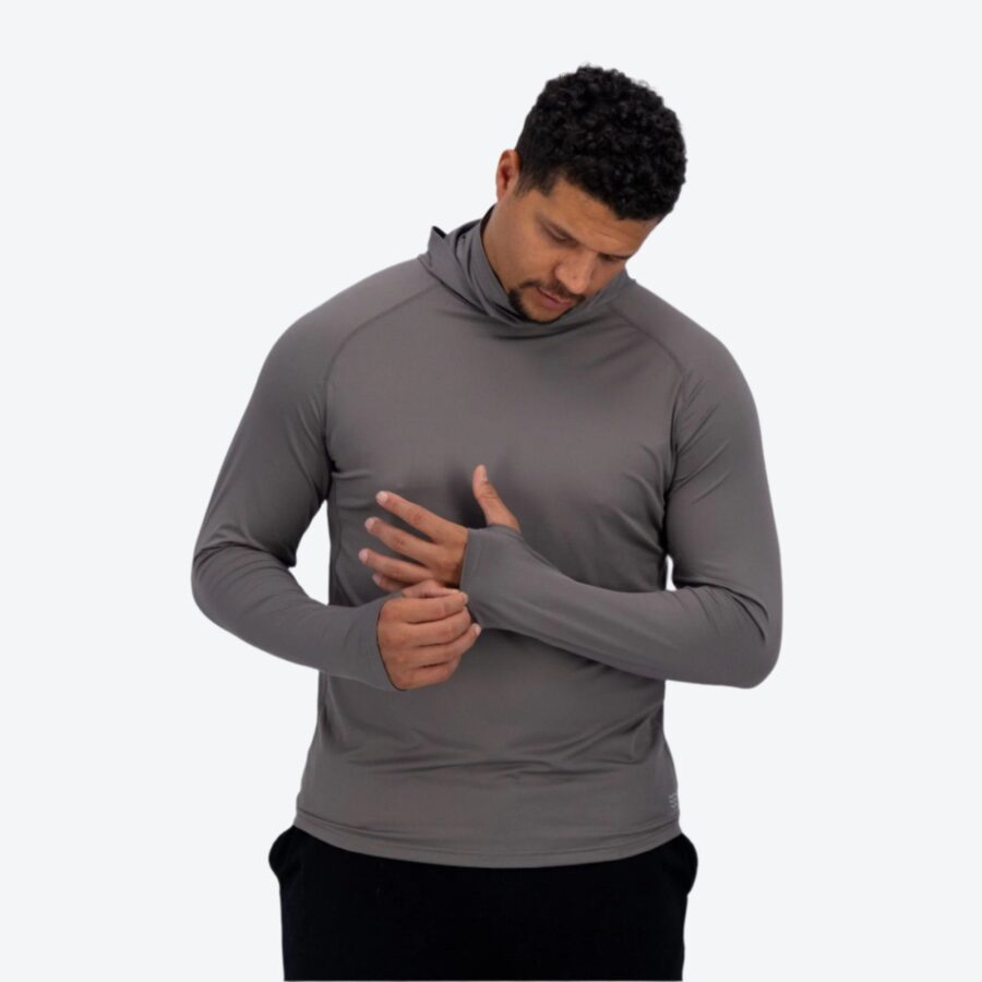 Imerina Men’s Cooling Hooded Long-Sleeve Shirt - Image 3