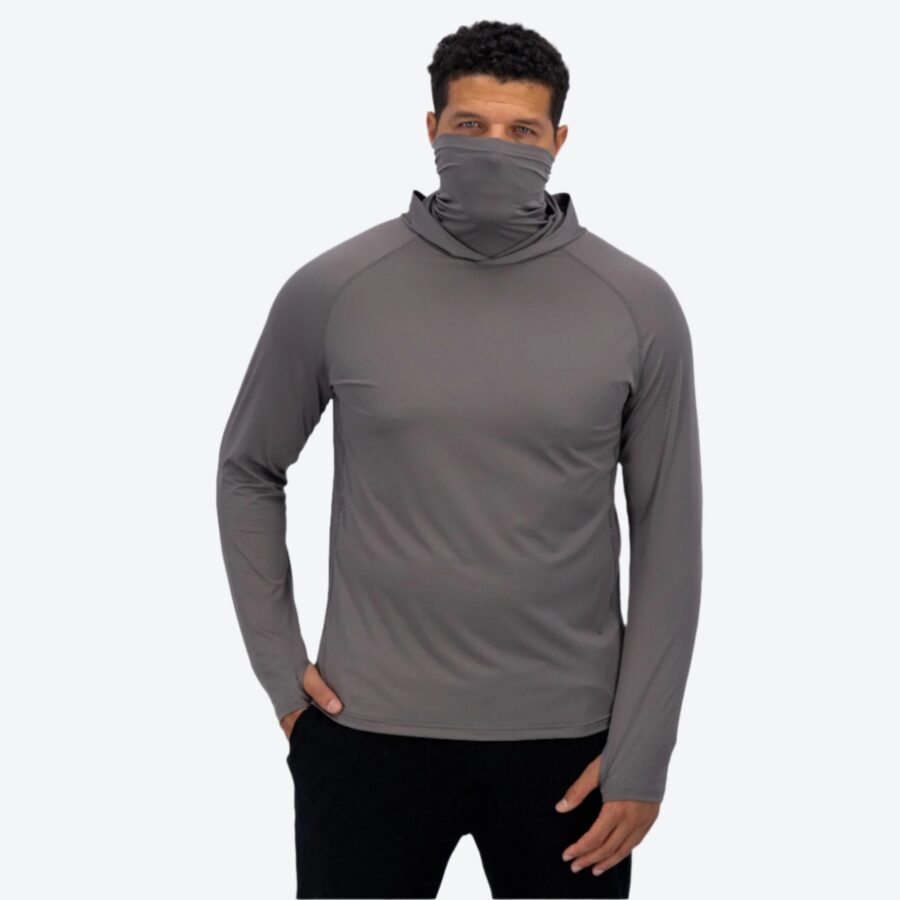 Imerina Men’s Cooling Hooded Long-Sleeve Shirt - Image 2